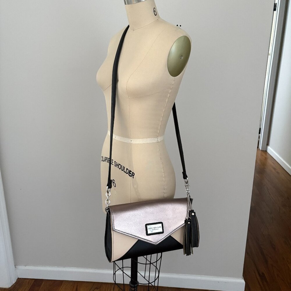 Marc New York by Andrew Marc Crossbody Bag Metallic Pink, Beige, Black Chic